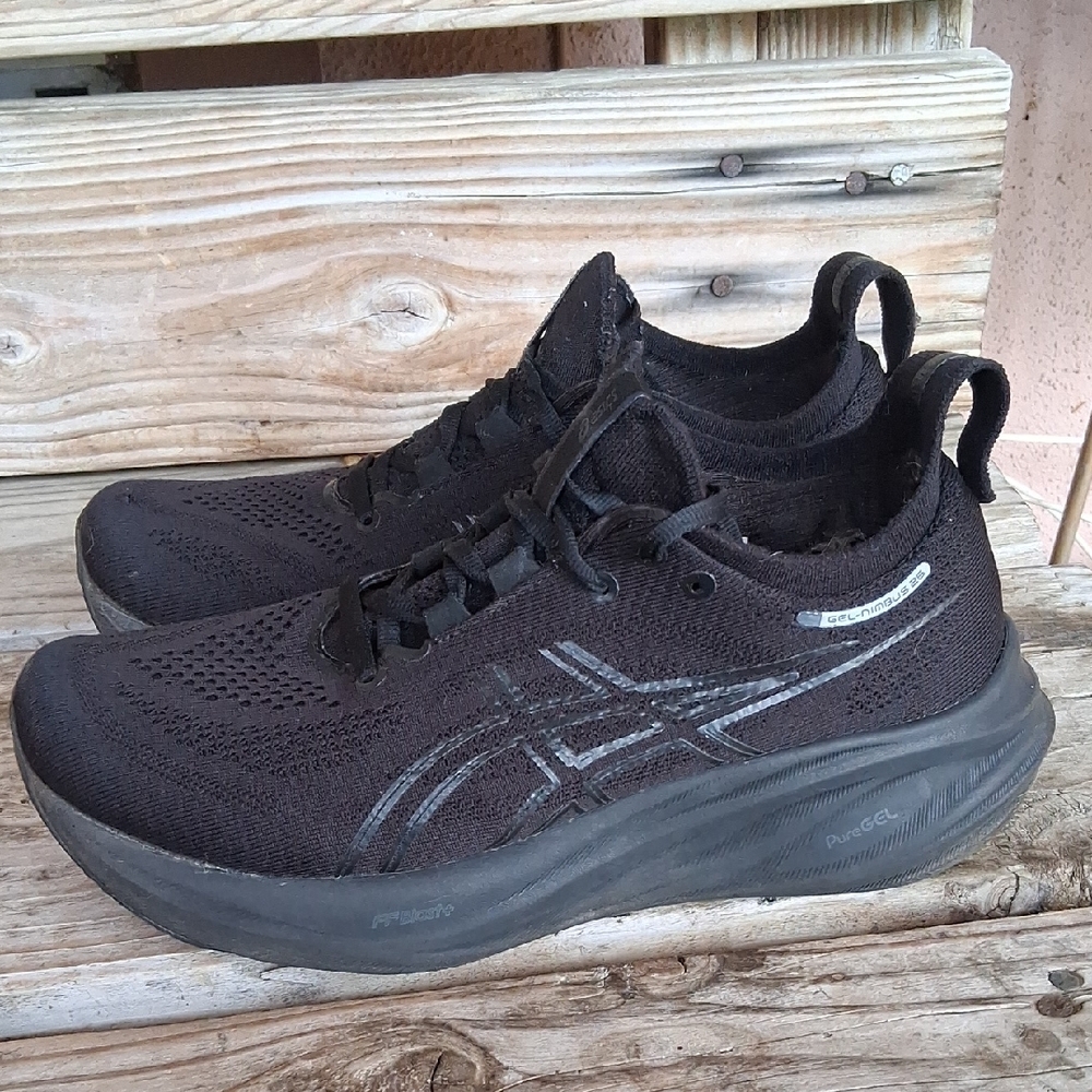 Asics Gel Niumbus 26 Womens Black Running Shoes - Picture 4 of 13